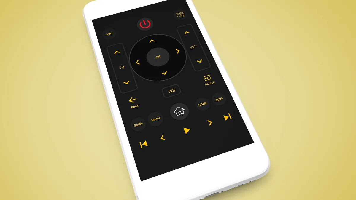 Aplicativo de controle remoto para celular