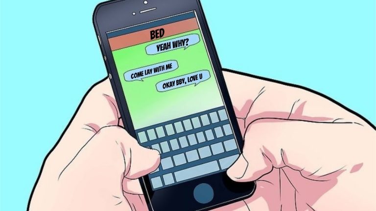 他の携帯電話からのメッセージを表示するアプリケーション