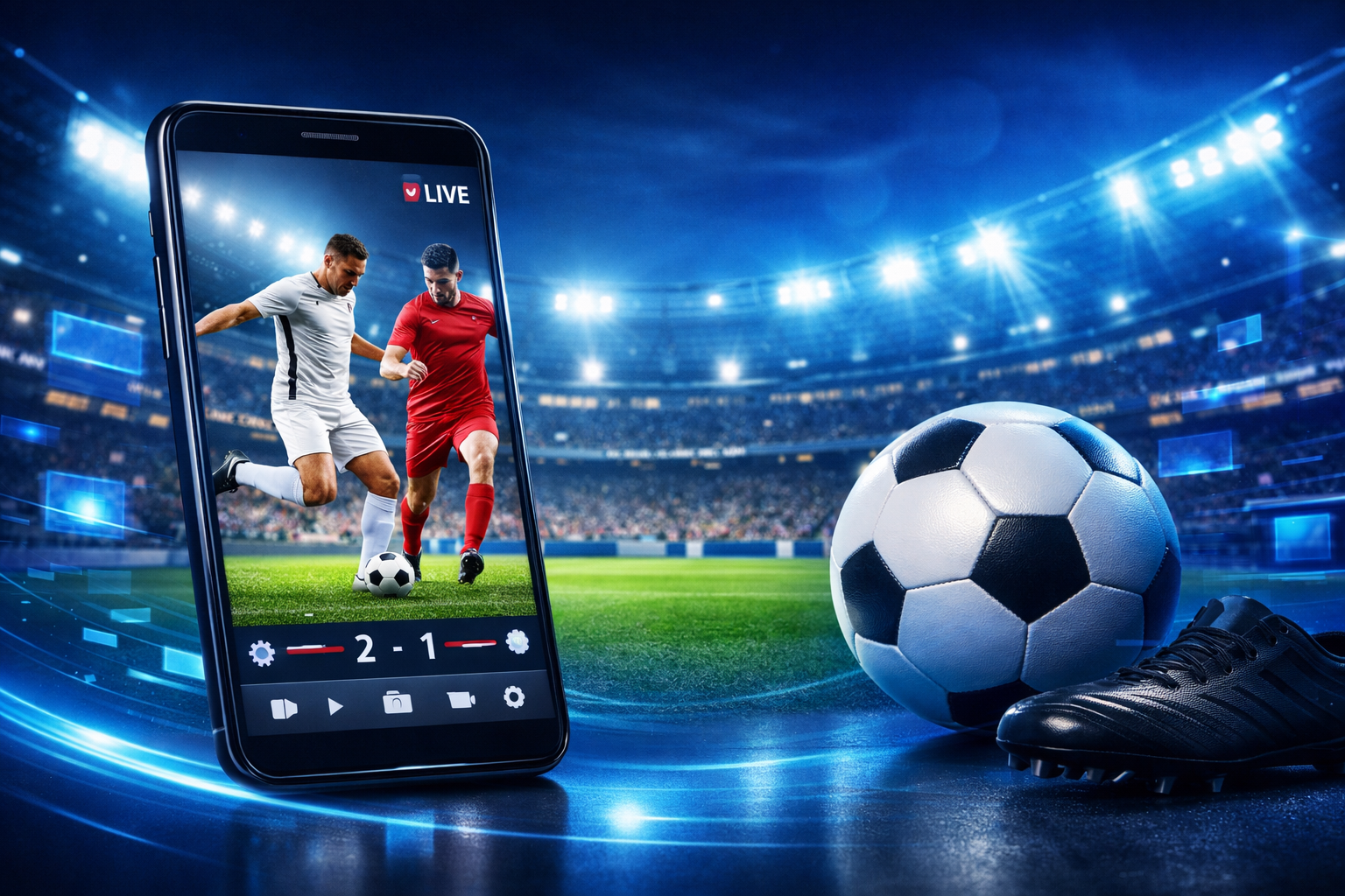 Regardez des matchs de football en direct et gratuitement grâce à ces applications.